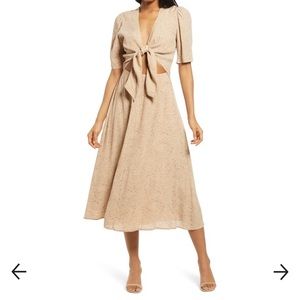 WAYF cheetah print dress